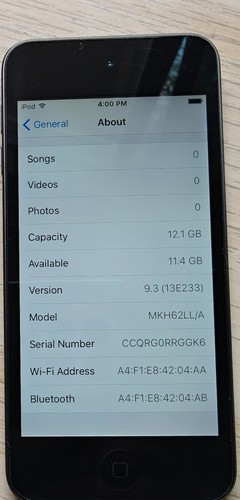 Ipod touch 6th generation - touch, 16gb