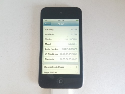 Ipod touch black 4th - touch,